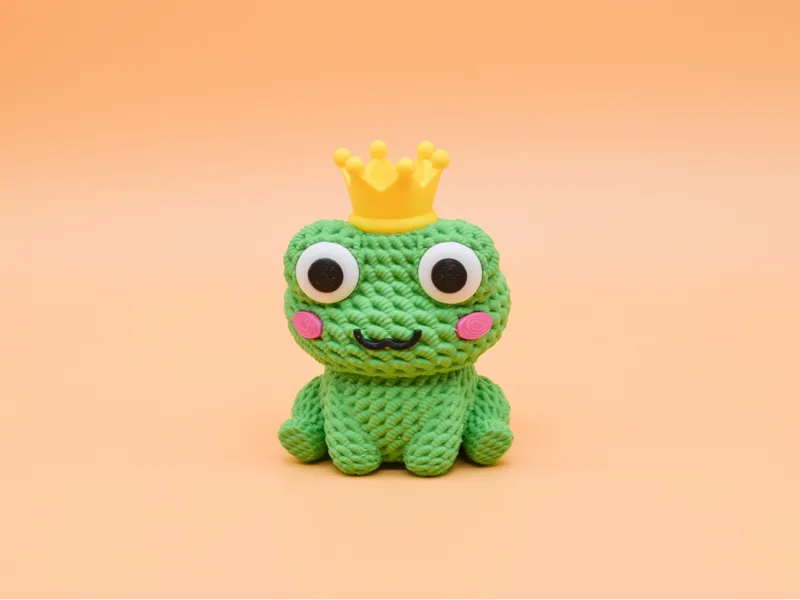 Crochet King Frog NO AMS REQUIRED