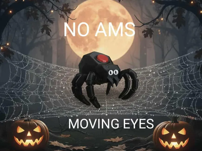 Cute Halloween Spider with moving eyes NO AMS