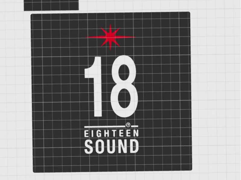 18sound logo wand Dekor