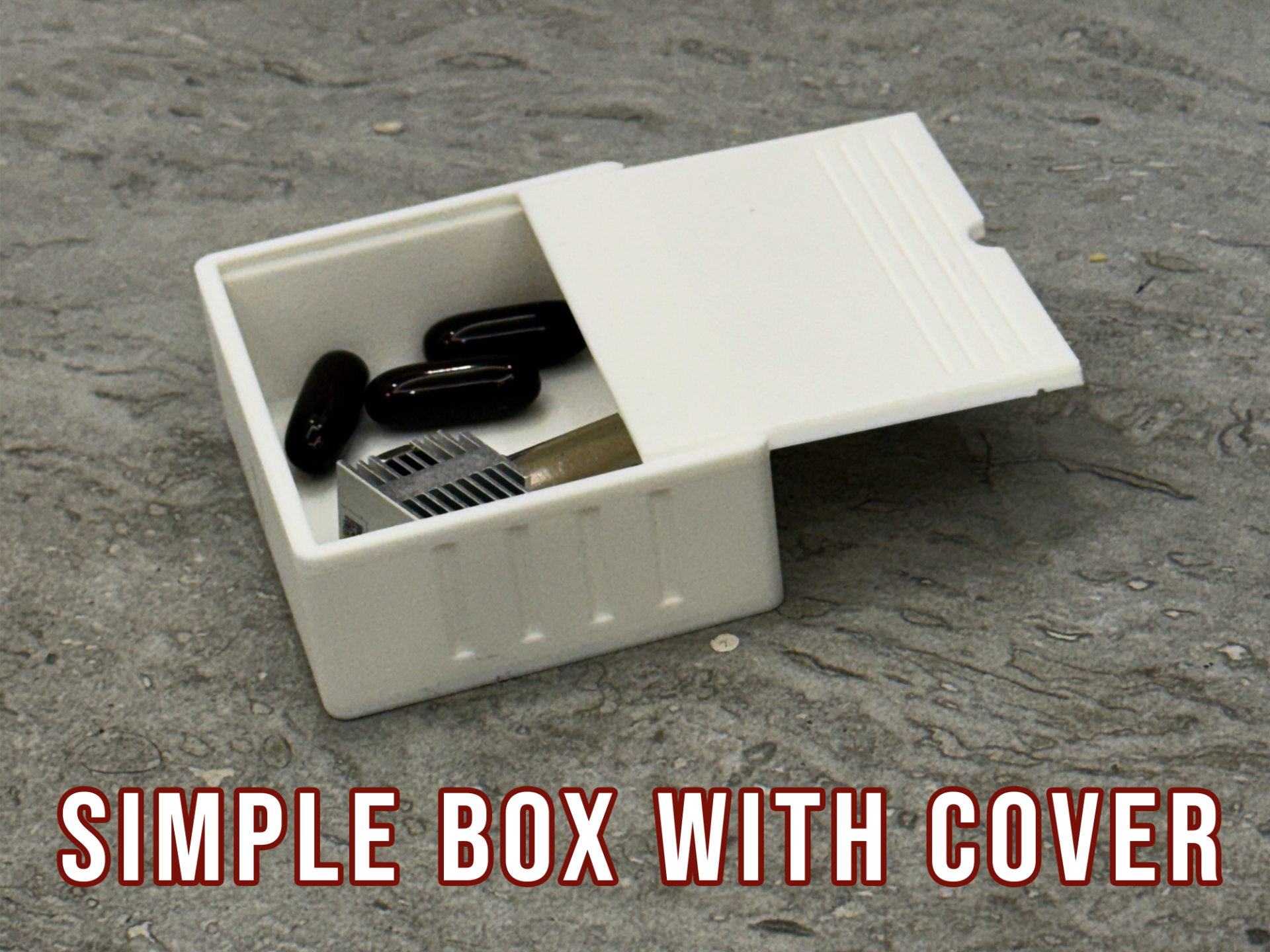 Resizeable Secure Sliding Lid Storage Box