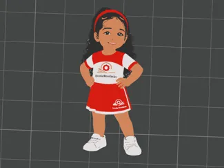 Chaveiro menina escolar