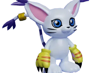 Digimon: Gatomon - Tailmon - Figur!