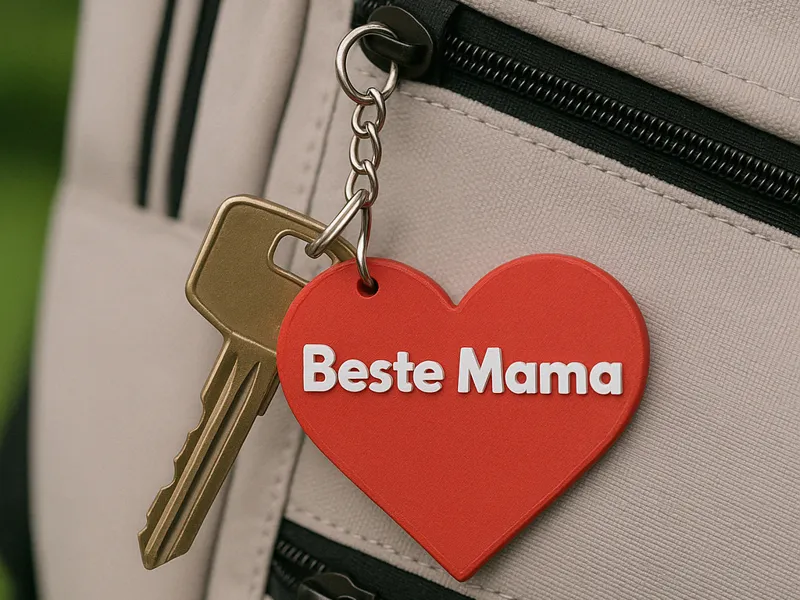 Herz-Keychain – Beste Mama