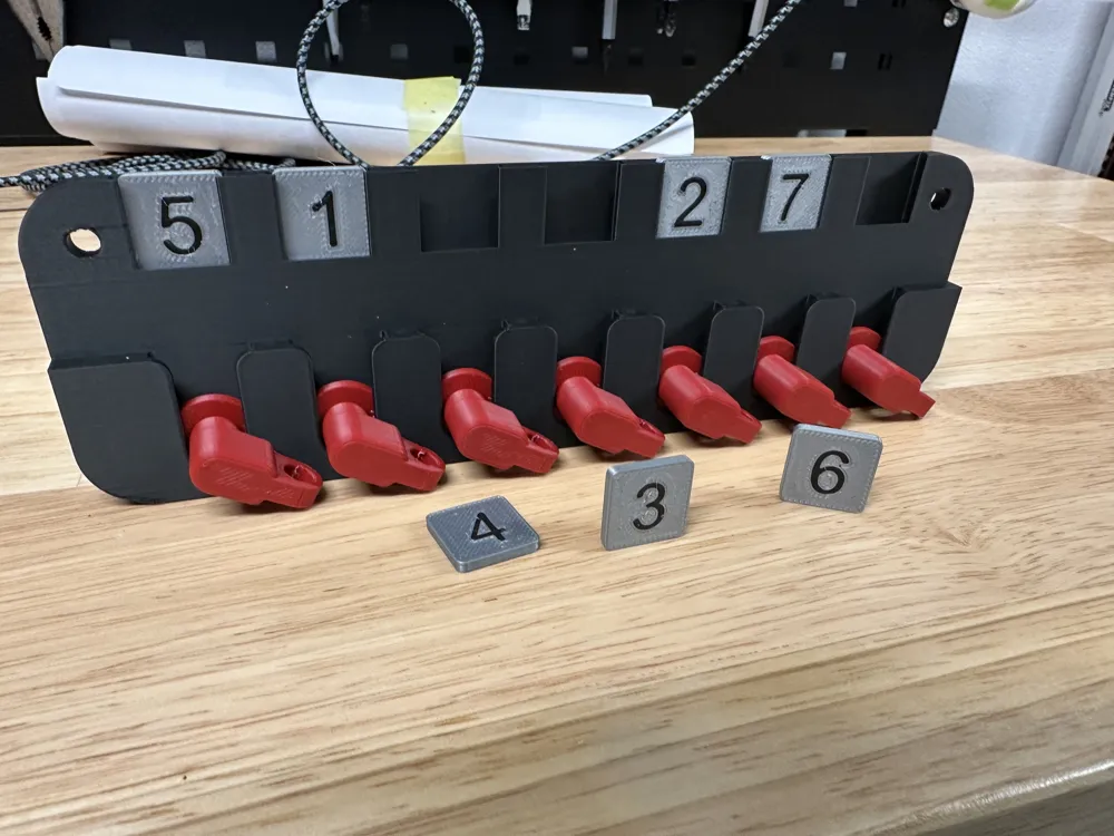 Universal key and tool rack by Ondra7 MakerWorld: Download Free 3D Models