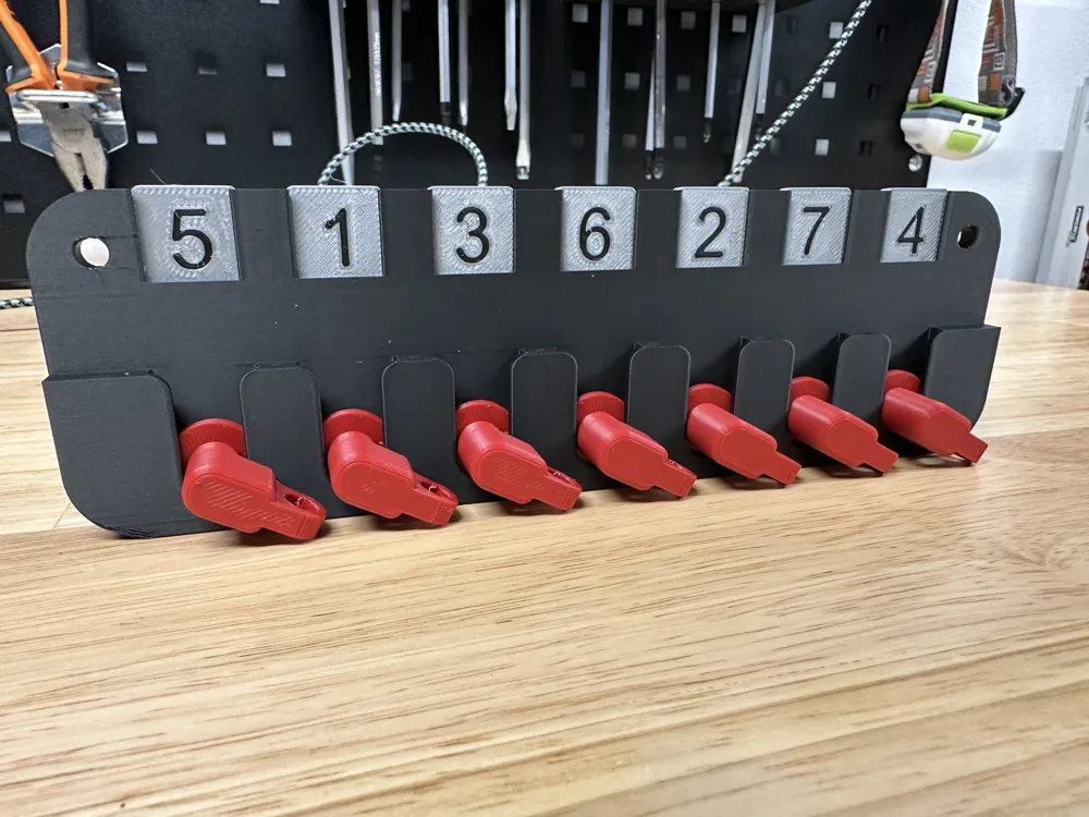 Universal key and tool rack by Ondra7 MakerWorld: Download Free 3D Models