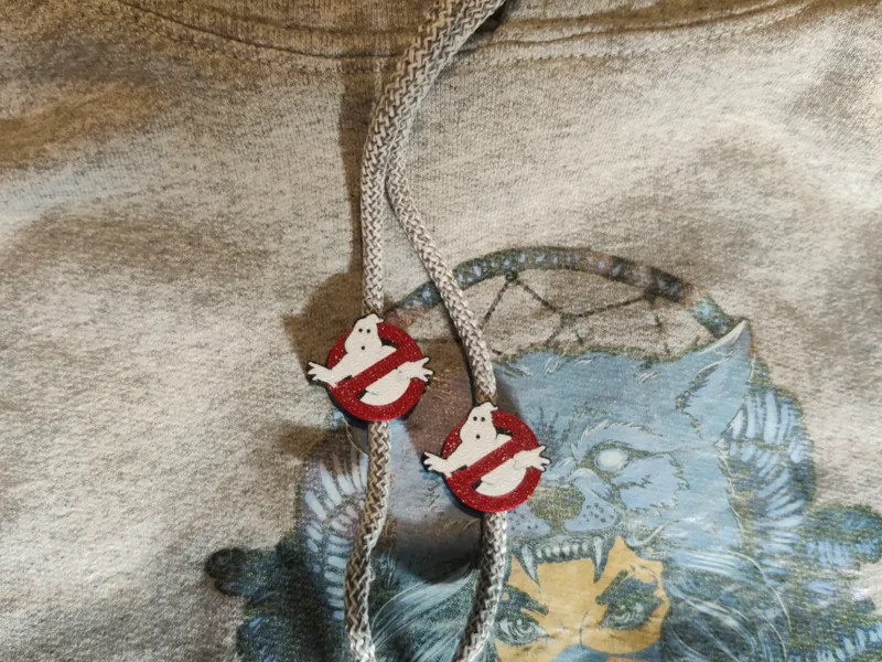 Ghostbusters Hoodie Drawstring Beads