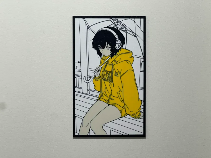 Anime Girl Wall art