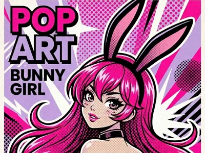Bunny girl - painting