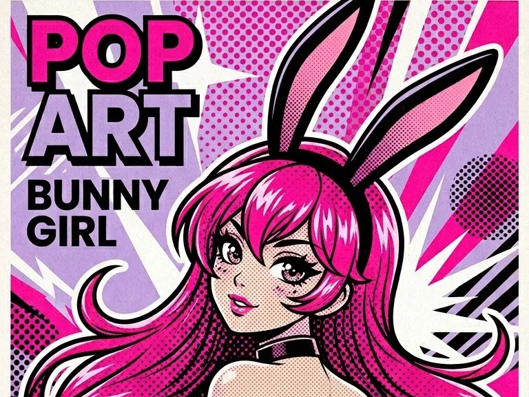 Bunny girl - painting