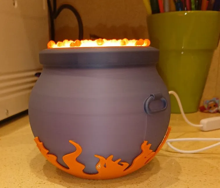 halloween witch's cauldron Kit Lampada LED 001
