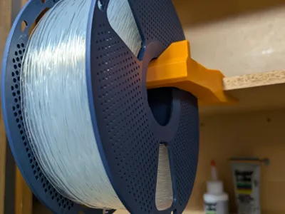 TPU Spool Shelf Mount - Parametric