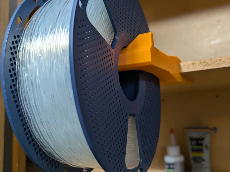 TPU Spool Shelf Mount - Parametric