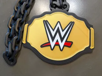 WWE Championship Belt Hype Chain necklace