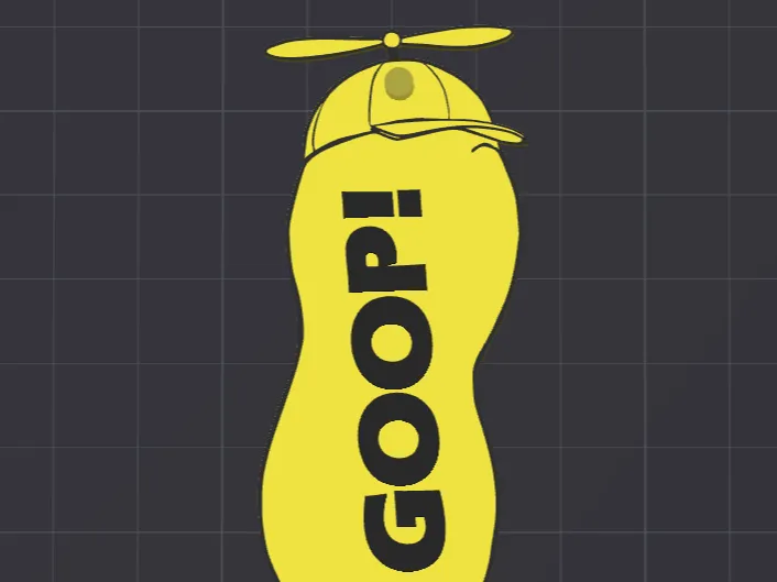 The Burnt Peanut Keychain / Hanger Goop!