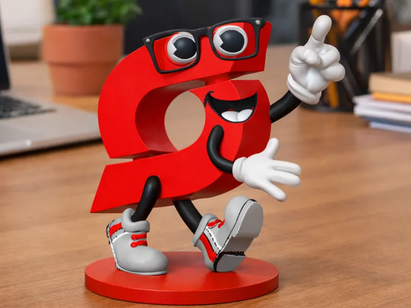 S Man figure for desk