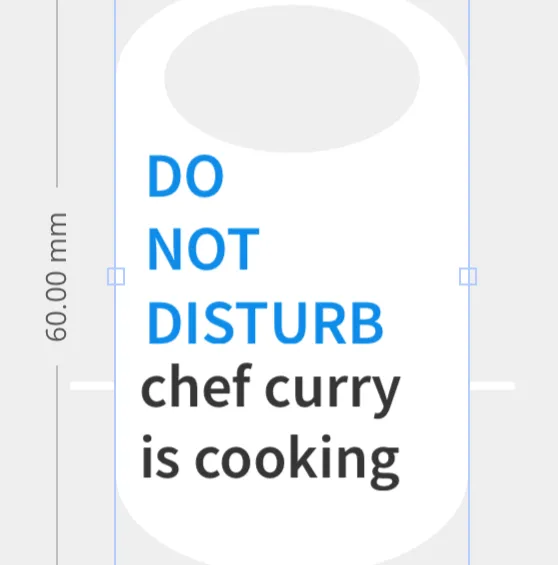 Do not disturb chef curry is cooking 