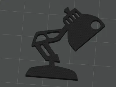 Pixar lamp keychain