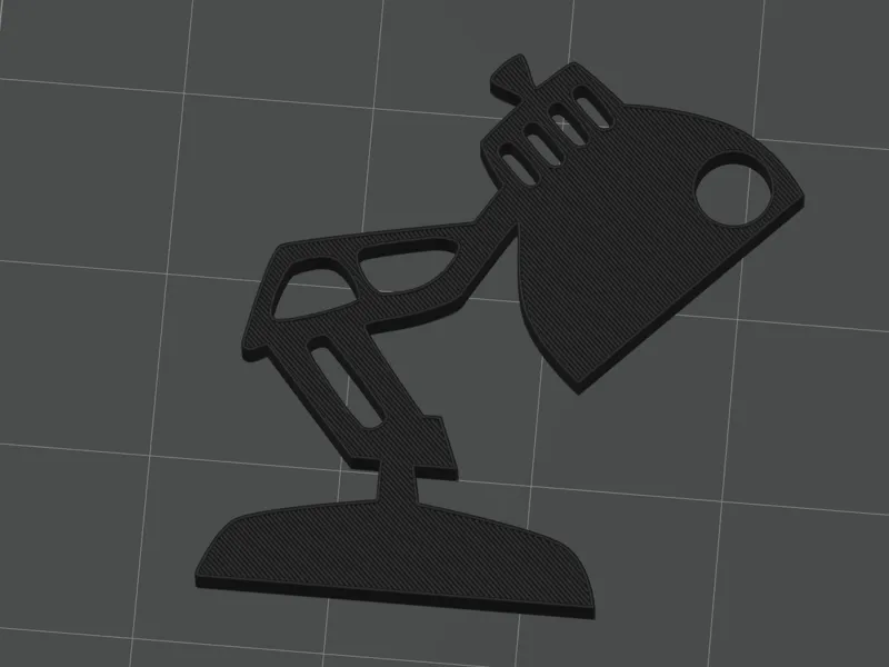 Pixar lamp keychain