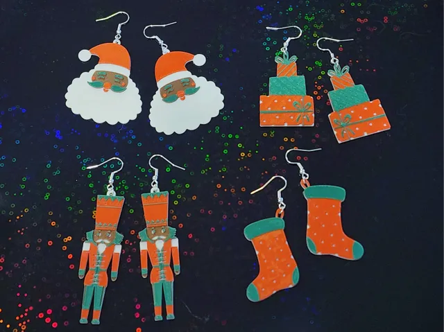 Christmas Earrings - Quick Print, No AMS