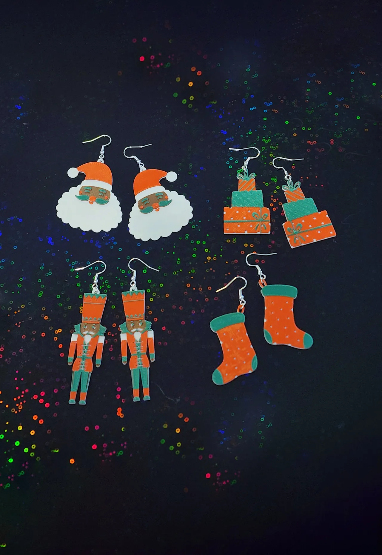 Christmas Earrings - Quick Print, No AMS view 2