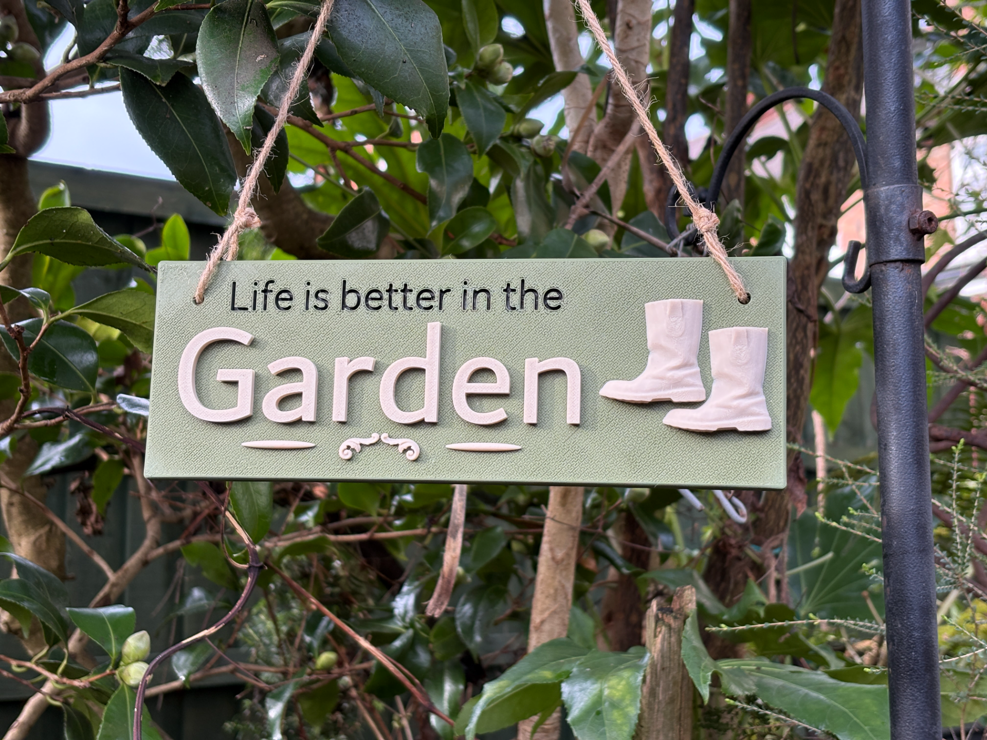Garden Boot Sign