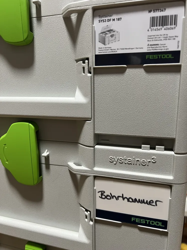 Festool Systainer Label - handwritten - Free 3D Print Model - MakerWorld
