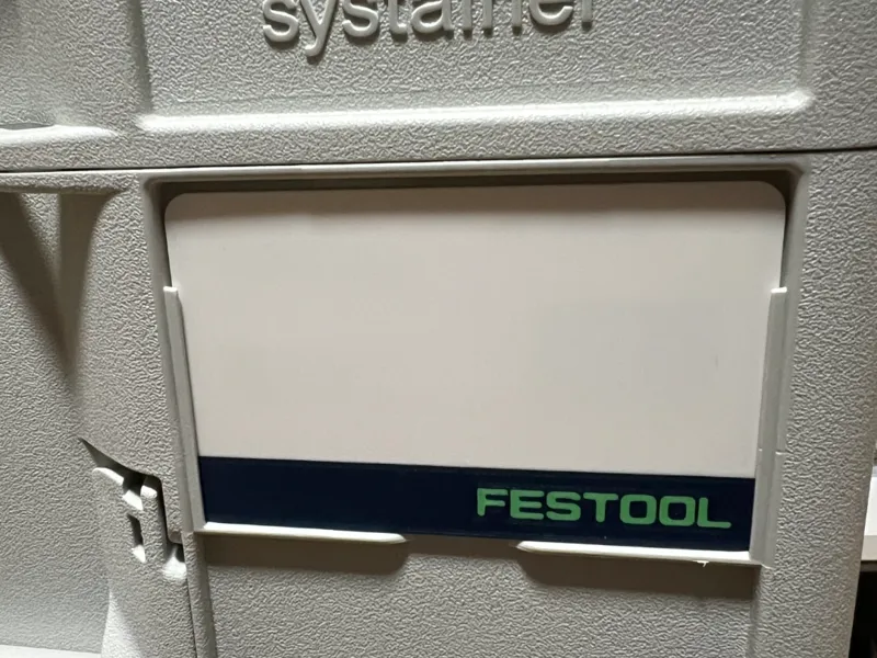 Festool Systainer Label - handschriftlich