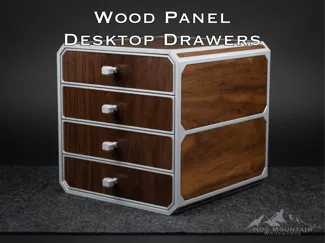 Desk Drawers with Wood (or printed) inserts