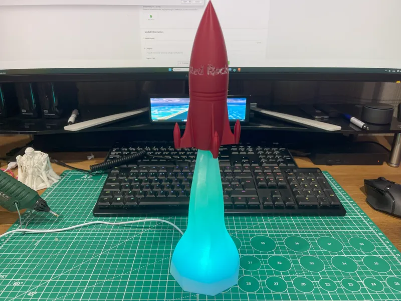 Fallout 4 - Red rocket night lamp