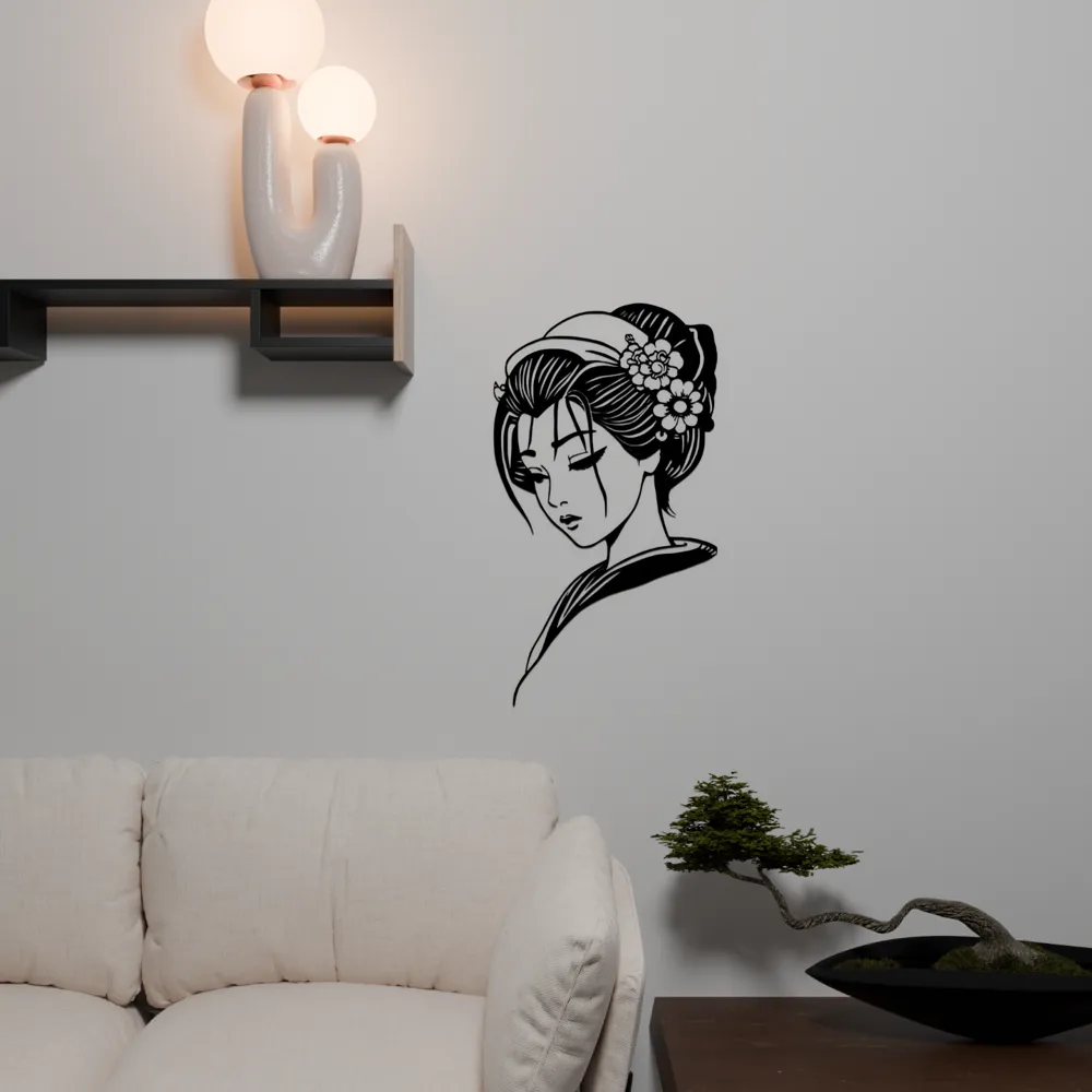 Geisha Crying The Crying Geisha Wall Decor by theStonefox - MakerWorld