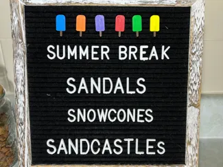 letterboard popsicles