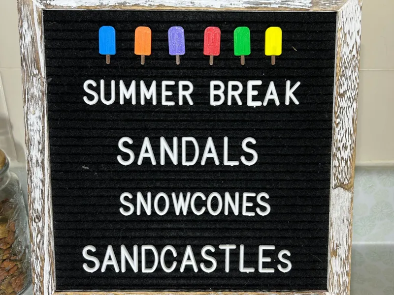 letterboard popsicles