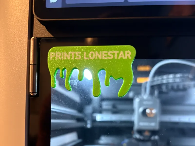 Customizable Splat Nameplate