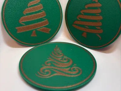 Modern Christmas Coasters