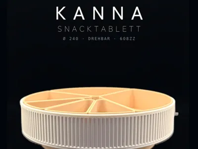 KANNA Snack Tray — Rotating, Modular Inserts