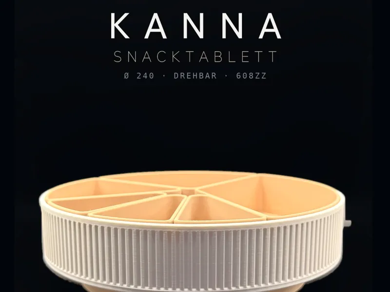 KANNA Snack Tray — Rotating, Modular Inserts