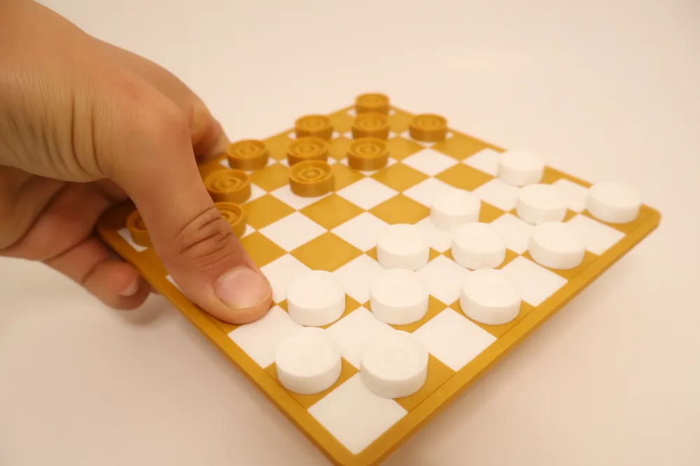 Mini Checkers Mini Checkers Game - Travel - Small by Fin3dPrinting MakerWorld ...