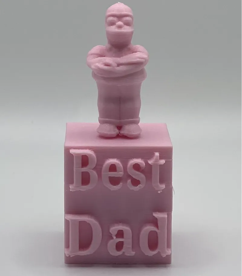 Best dad award with Homer Simpson