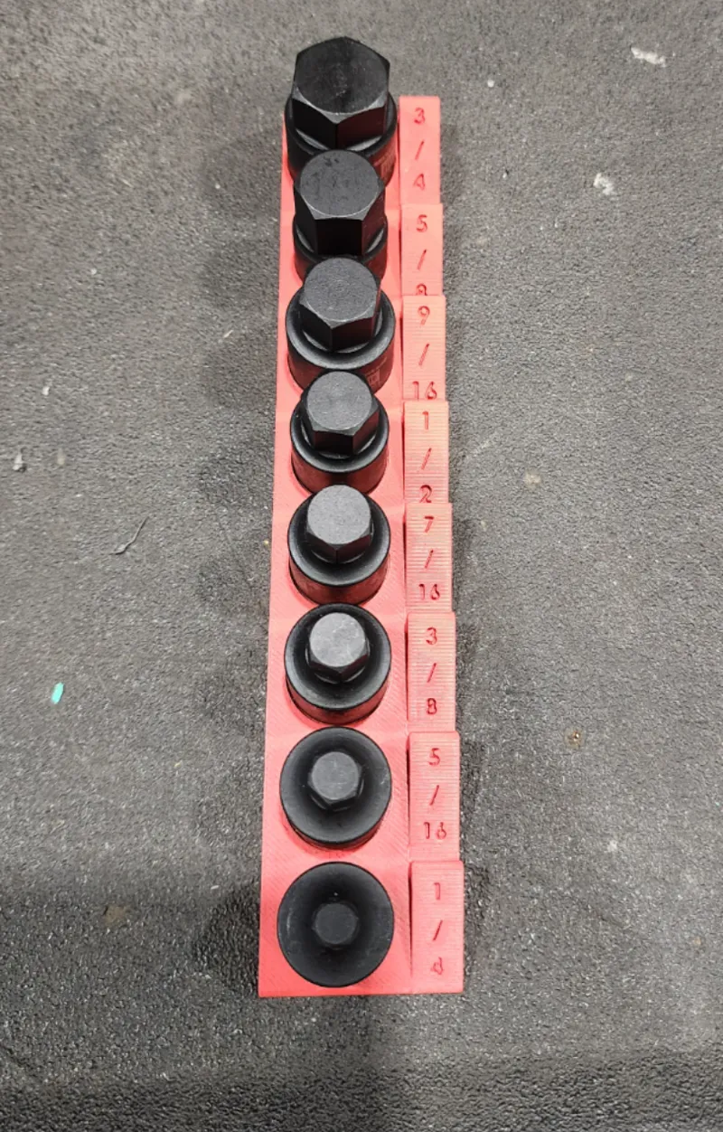 Hex Socket Tray 3/8''