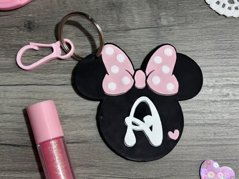 Keychain Minnie Letters A to Z