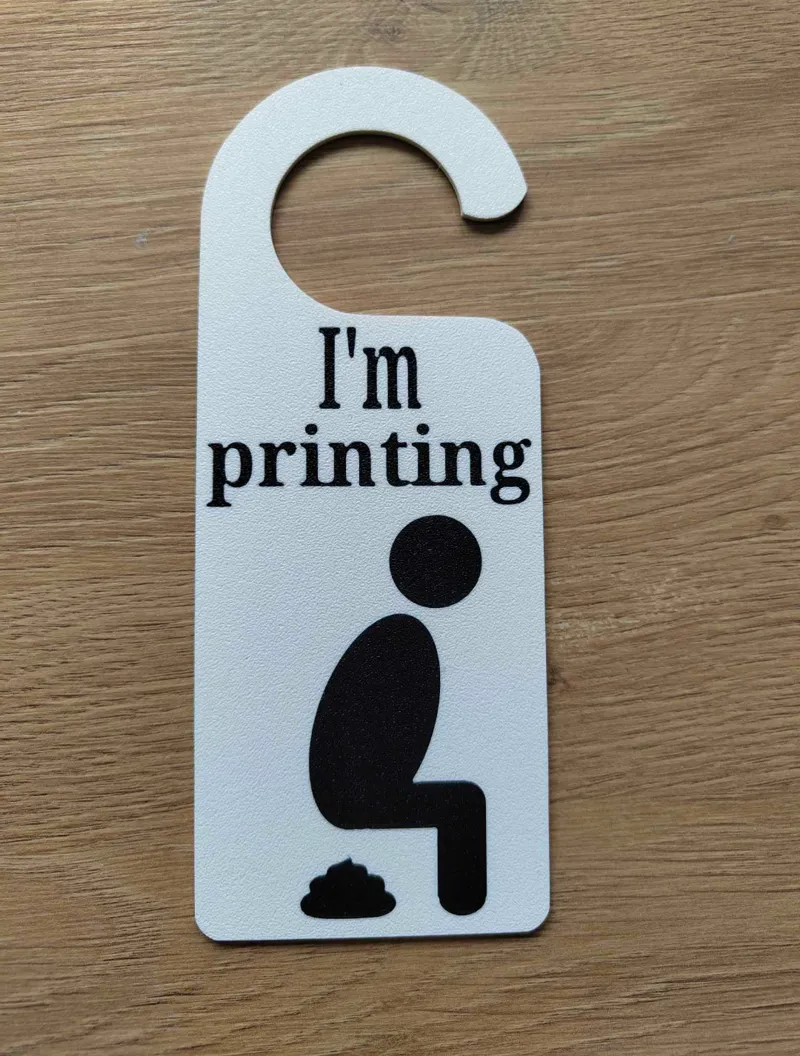 door sign "printing"
