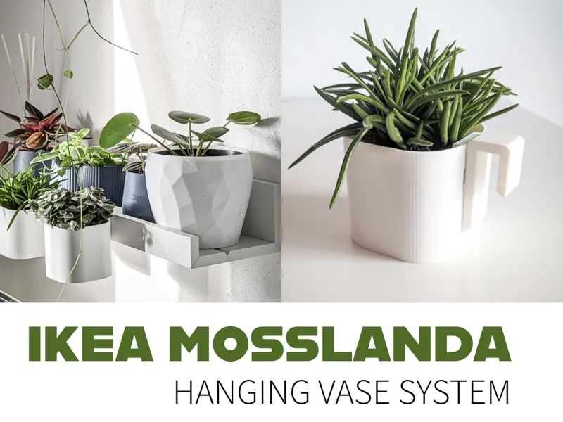 Ikea Mosslanda hanging vase system