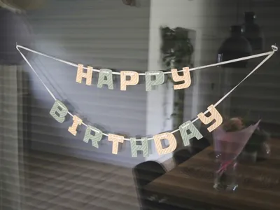 HAPPY BIRTHDAY letters