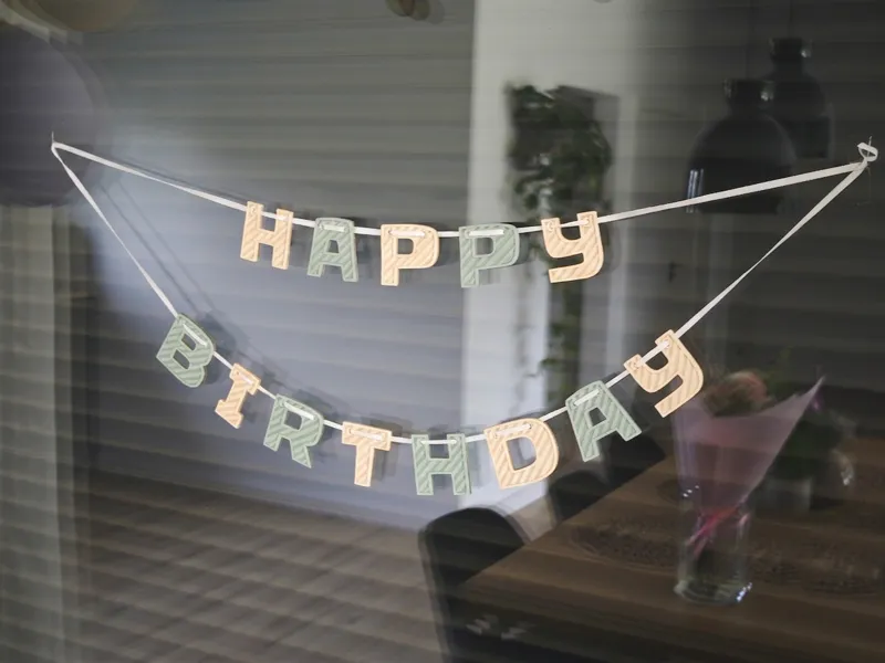 HAPPY BIRTHDAY letters