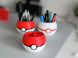 Pokeball desk organiser