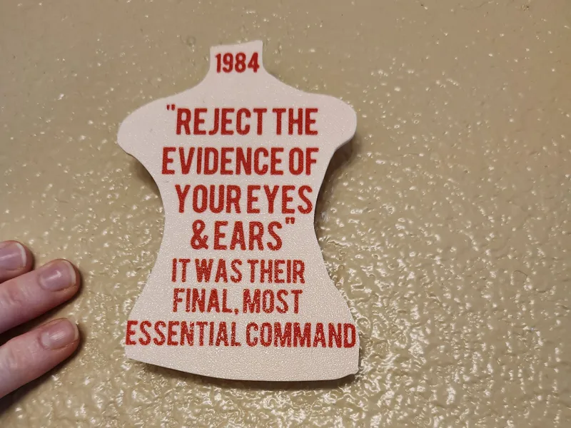 1984 Quote Wall Hanging