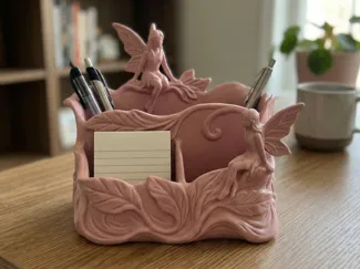 Whimsical Fairy Desk Organizer Caddy Holder