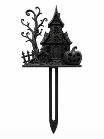 Accesorio de iluminación decorativa: Halloween Haunted House Plant Topper — vista de referencia 2