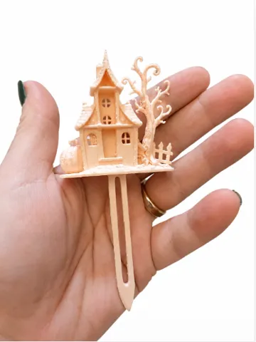 Accesorio de iluminación decorativa: Halloween Haunted House Plant Topper — vista de referencia 4
