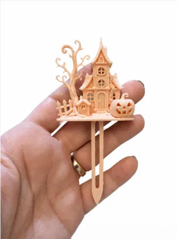 Accesorio de iluminación decorativa: Halloween Haunted House Plant Topper — vista de referencia 3